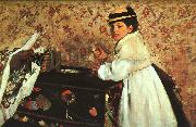 Edgar Degas Portrait of Mademoiselle Hortense Valpincon Spain oil painting reproduction